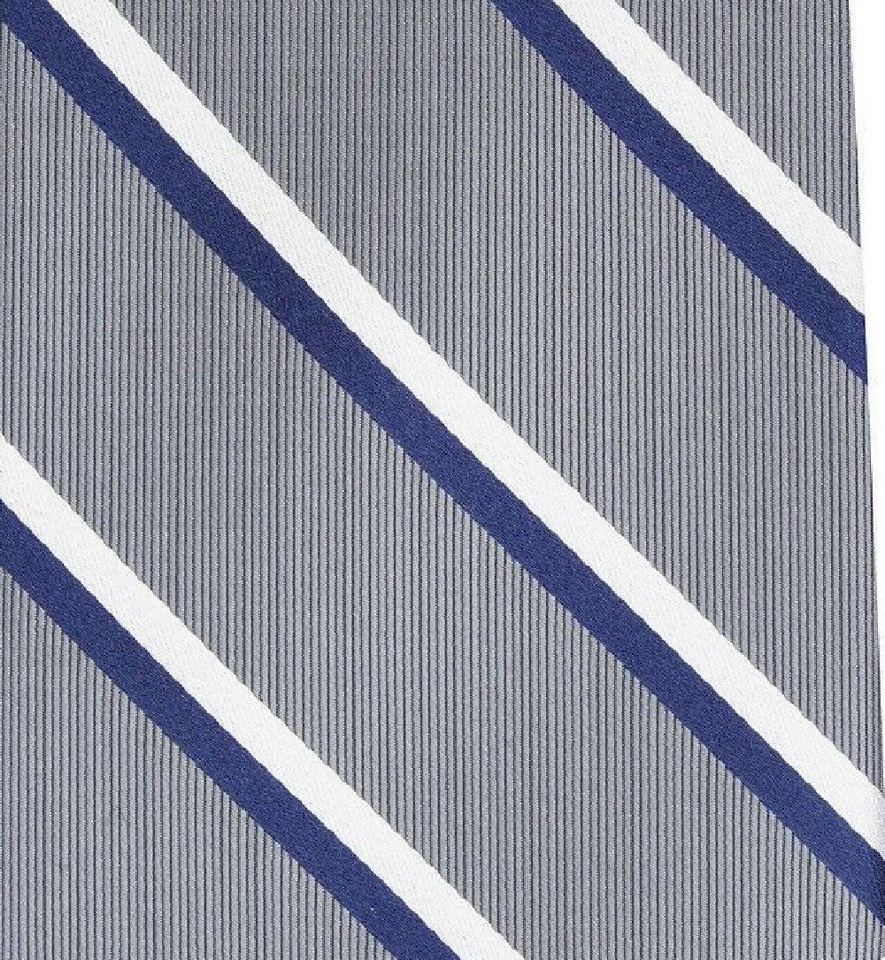 Club Room Men's Classic Stripe Tie Gray Size Regular