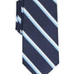 Club Room Men's Classic Stripe Tie  Dark Blue Size Regular