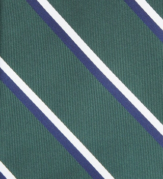 Club Room Men's Classic Stripe Tie Green Size Regular