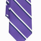 Club Room Men's Classic Stripe Tie Purple Size Regular