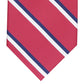 Club Room Men's Classic Stripe Tie Red Size Regular