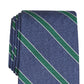 Club Room Men's Stripe Tie Green Stripe Size Regular