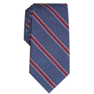 Club Room Men's Classic Stripe Tie  Red Size Regular