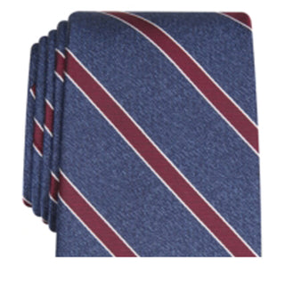 Club Room Men's Classic Stripe Tie  Red Size Regular