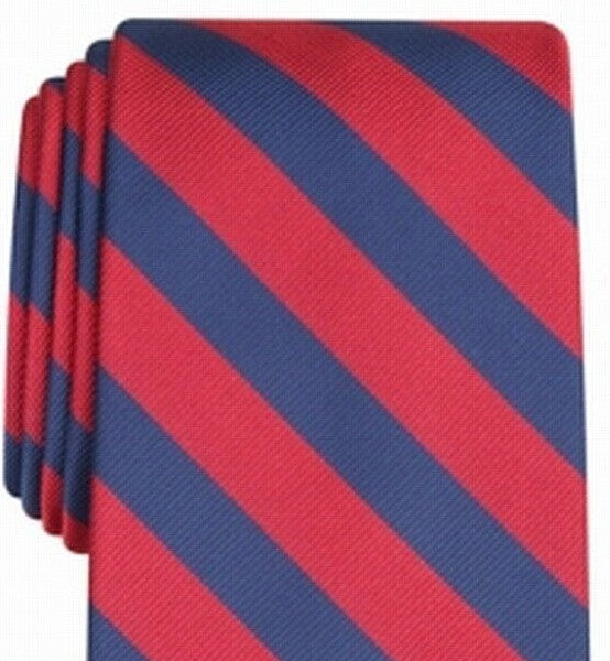 Club Room Men's Rover Classic Stripe Tie Red Size Regular