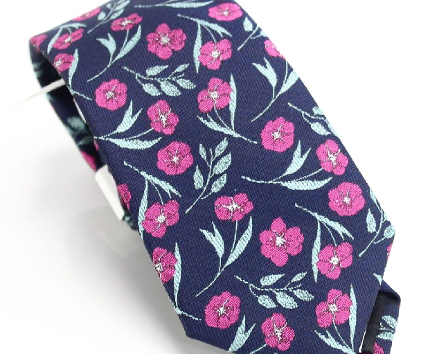Bar III Men's Horizon Skinny Floral Tie Blue One Size