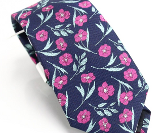 Bar III Men's Horizon Skinny Floral Tie Blue One Size