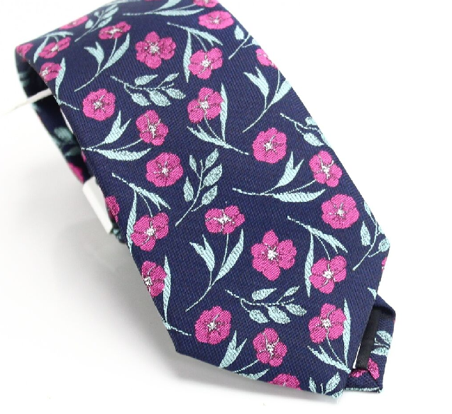 Bar III Men's Horizon Skinny Floral Tie Blue One Size