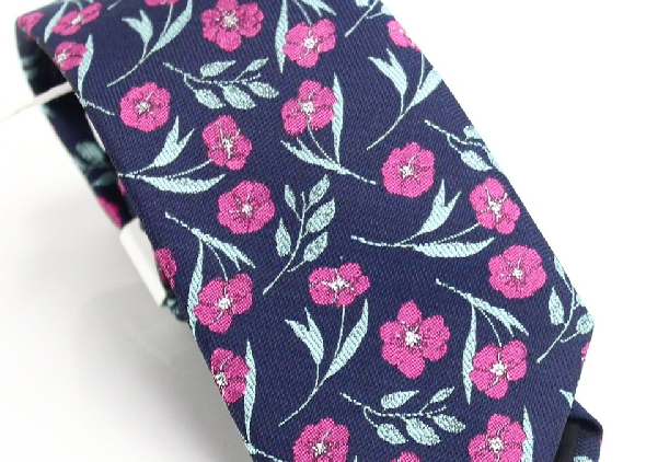 Bar III Men's Horizon Skinny Floral Tie Blue One Size