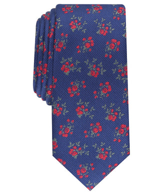 Bar III Men's Nelson Skinny Floral Tie Red Size Regular