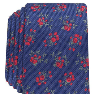 Bar III Men's Nelson Skinny Floral Tie Red Size Regular