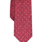Bar III Men's Iris Skinny Floral Dot Tie Red Size Regular