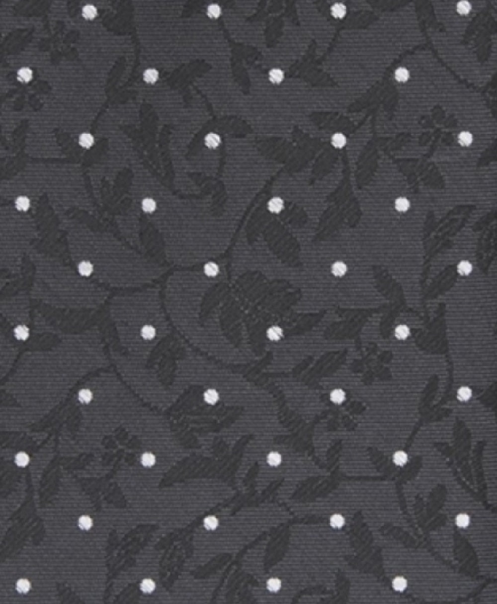 Bar III Men's Iris Skinny Floral Dot Tie Black One Size