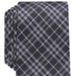 Bar III Men's Cooper Skinny Plaid Tie Black - Size Regular