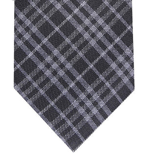 Bar III Men's Cooper Skinny Plaid Tie Black - Size Regular