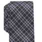 Bar III Men's Cooper Skinny Plaid Tie Navy Size Regular