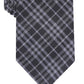 Bar III Men's Cooper Skinny Plaid Tie Navy Size Regular
