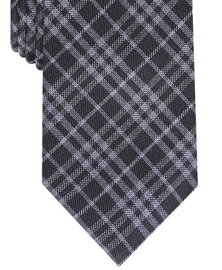 Bar III Men's Cooper Skinny Plaid Tie Navy Size Regular