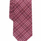 Bar III Men's Cooper Skinny Plaid Tie Red Size Regular