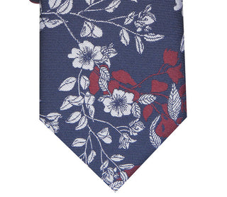 Bar III Men's Poplar Skinny Floral Tie Red Size Regular