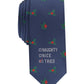 Bar III Men's I Tried Skinny Holiday Tie Navy Size Regular