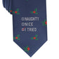 Bar III Men's I Tried Skinny Holiday Tie Navy Size Regular