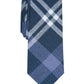 Bar III Men's Shilling Skinny Plaid Tie Navy Size Regular