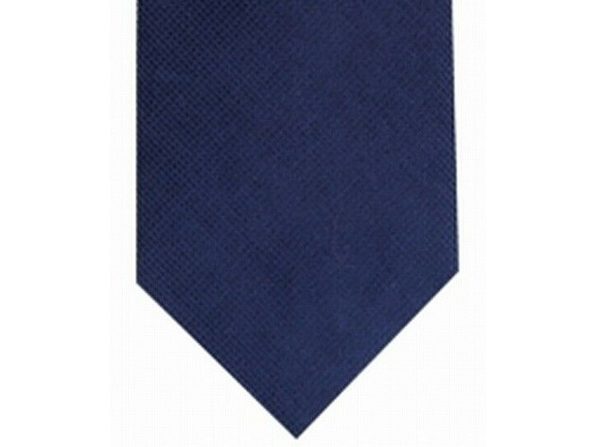Bar III Men's Harbor Skinny Textured Mini-Grid Tie Navy Size Regular