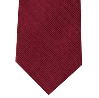 Bar III Men's Harbor Skinny Textured Mini-Grid Tie Red Size Regular