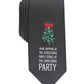 Bar III Men's Skinny Holiday Party Tie Black Size Regular