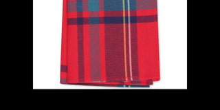 Bar III Men's Abby Plaid Pocket Square Red Size Regular