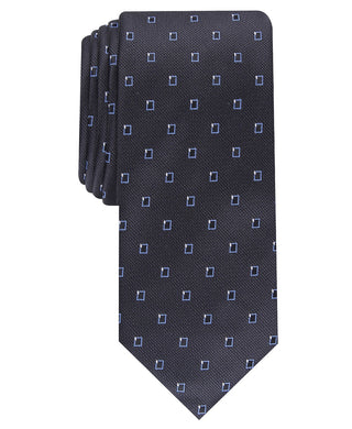 Alfani Men's Slim Neat Tie Navy Size Regular