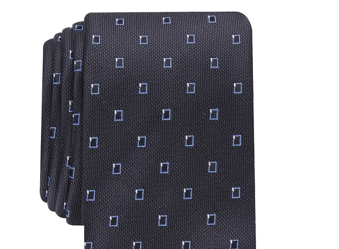 Alfani Men's Slim Neat Tie Navy Size Regular