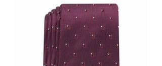 Alfani Men's Slim Neat Tie Red Size Regular