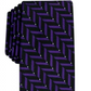 Alfani Men's Slim Geometric Tie Purple Size Regular