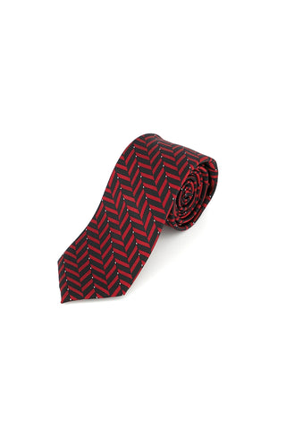 Alfani Men's Slim Geometric Tie  Red Size Regular