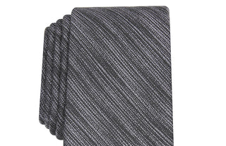 Alfani Men's Slim Stripe Tie Gray Size Regular