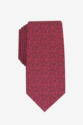 Alfani Men's Slim Geo Tie Red Dot Size Regular