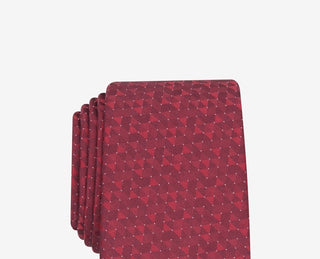 Alfani Men's Slim Geo Tie Red Dot Size Regular