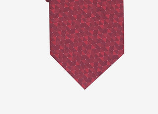 Alfani Men's Slim Geo Tie Red Dot Size Regular