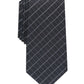 Alfani Men's Slim Grid Tie Black One Size