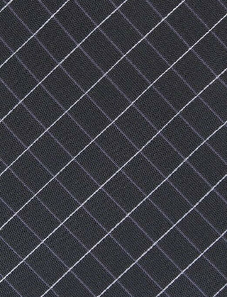 Alfani Men's Slim Grid Tie Black One Size