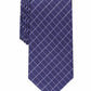 Alfani Men's Slim Grid Tie Purple One Size