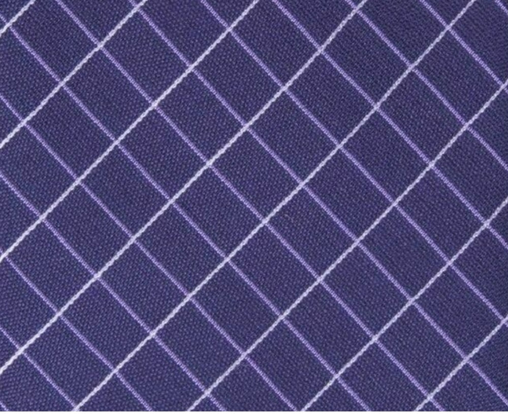 Alfani Men's Slim Grid Tie Purple One Size