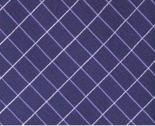 Alfani Men's Slim Grid Tie Purple One Size