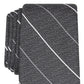 Alfani Men's Slim Stripe Tie Black Size Regular