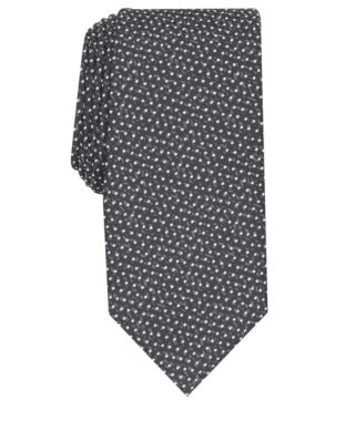Alfani Men's Slim Abstract Dot Tie Black Size Regular
