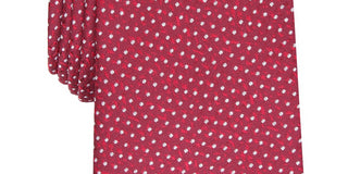 Alfani Men's Slim Abstract Dot Tie Burgundy Size Regular