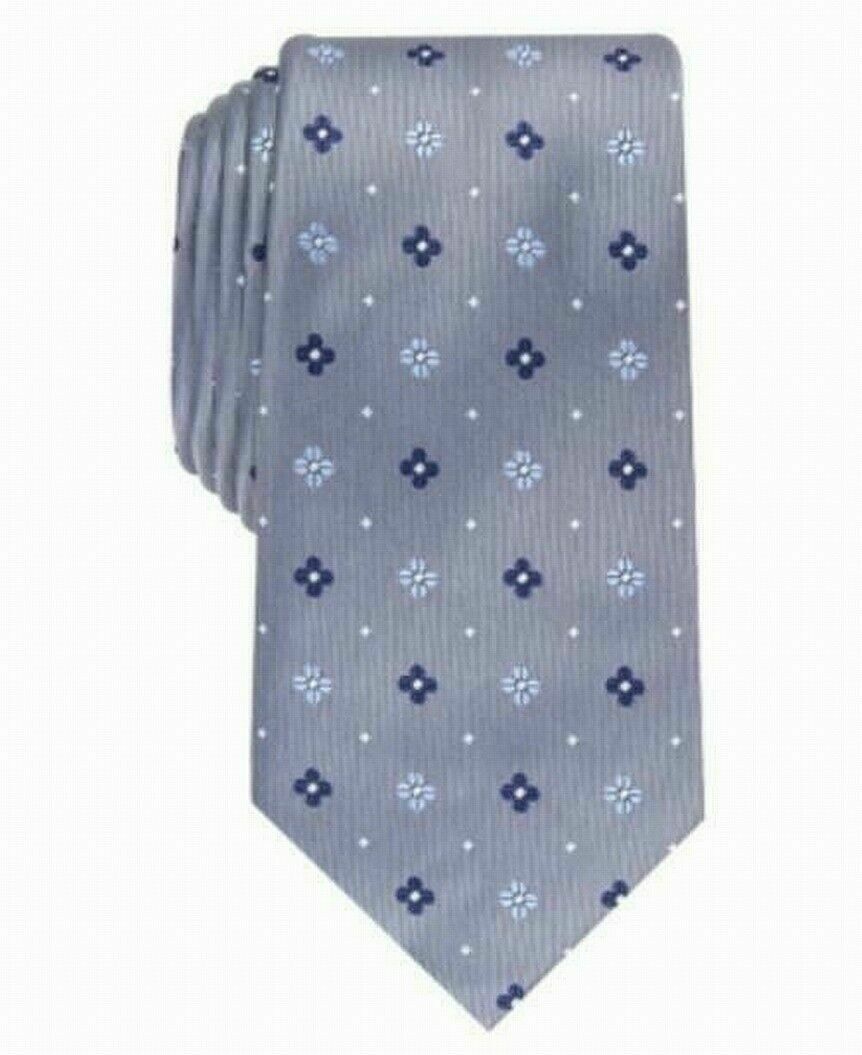 Club Room Men's Classic Neat Tie Gray Size Regular