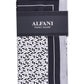 Alfani Men's Geo Silk Pocket Square White Size Regular